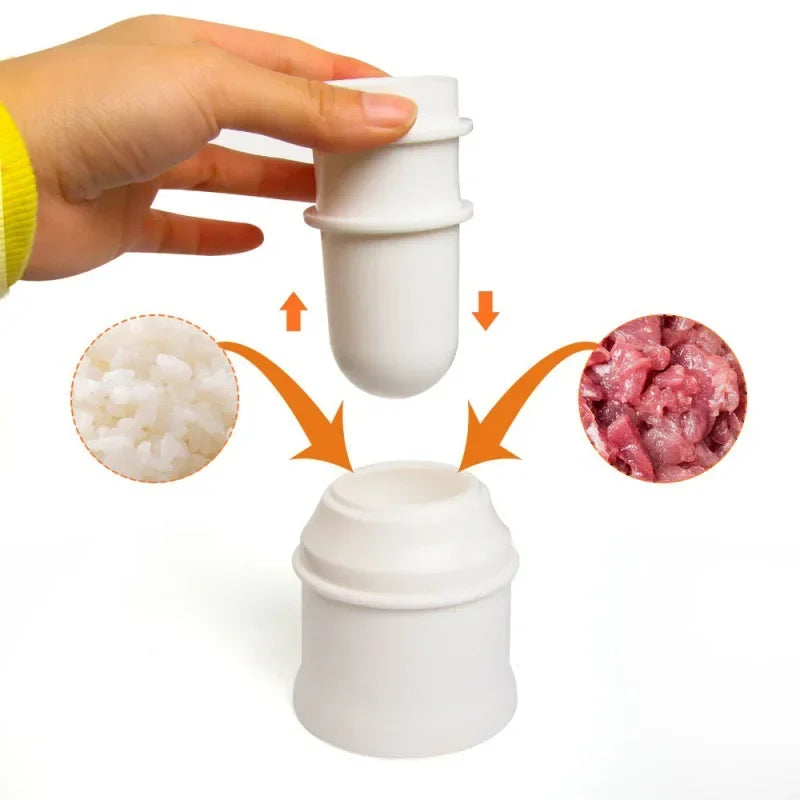 DIY Rice Ball /Sushi Maker Mold Tool Manufacture of Rice Balls Gourmet Molds Cone and Round Rice Ball Maker Kitchen Gadget Set