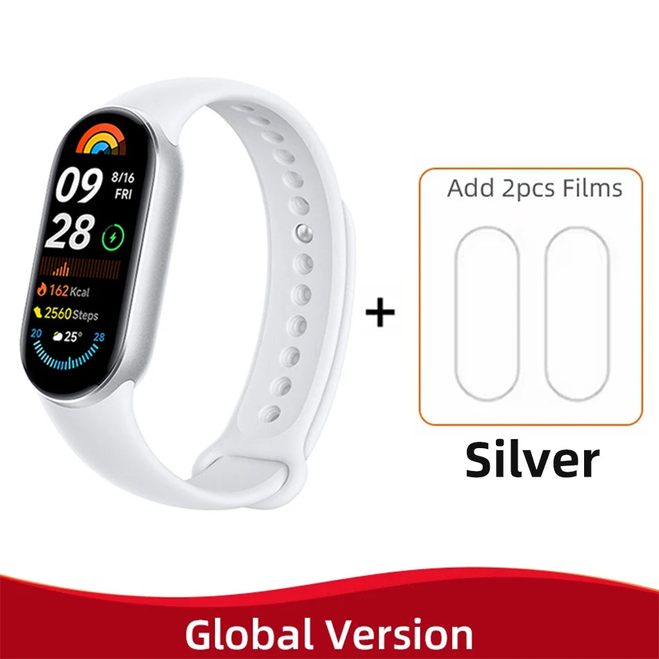 Global Version Xiaomi Smart Band 9 150+ Sports Modes Sleep Monitoring 1.62" AMOLED Display 21-day Battery Mi Wrist Sport Watch