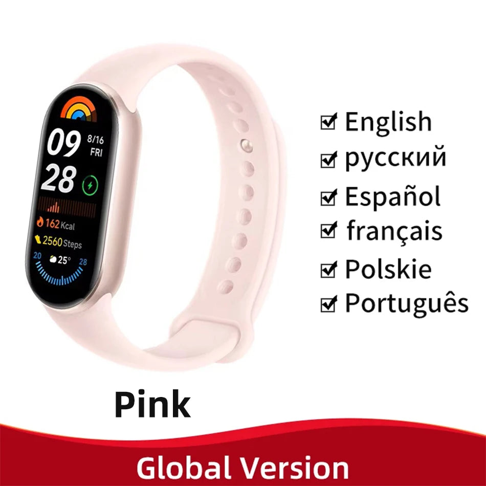 Global Version Xiaomi Smart Band 9 150+ Sports Modes Sleep Monitoring 1.62" AMOLED Display 21-day Battery Mi Wrist Sport Watch